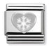 Nomination Silver Heart With Snowflake Charm