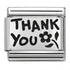 Nomination Silver Oxidised Thank You Charm