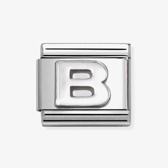 Nomination Silver Letter B Charm