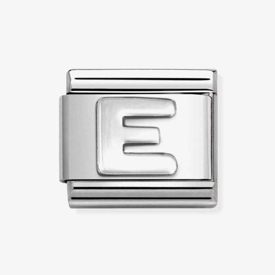 Nomination Silver Letter E Charm