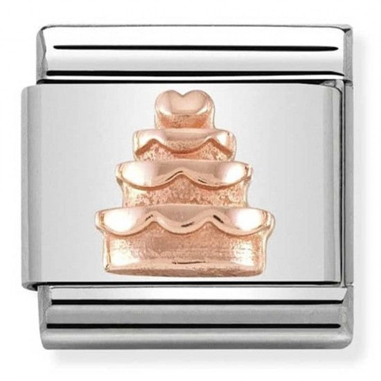 Nomination Classic Rose Gold Tiered Wedding Cake Charm