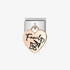 Nomination Rose Gold Heart Family Charm