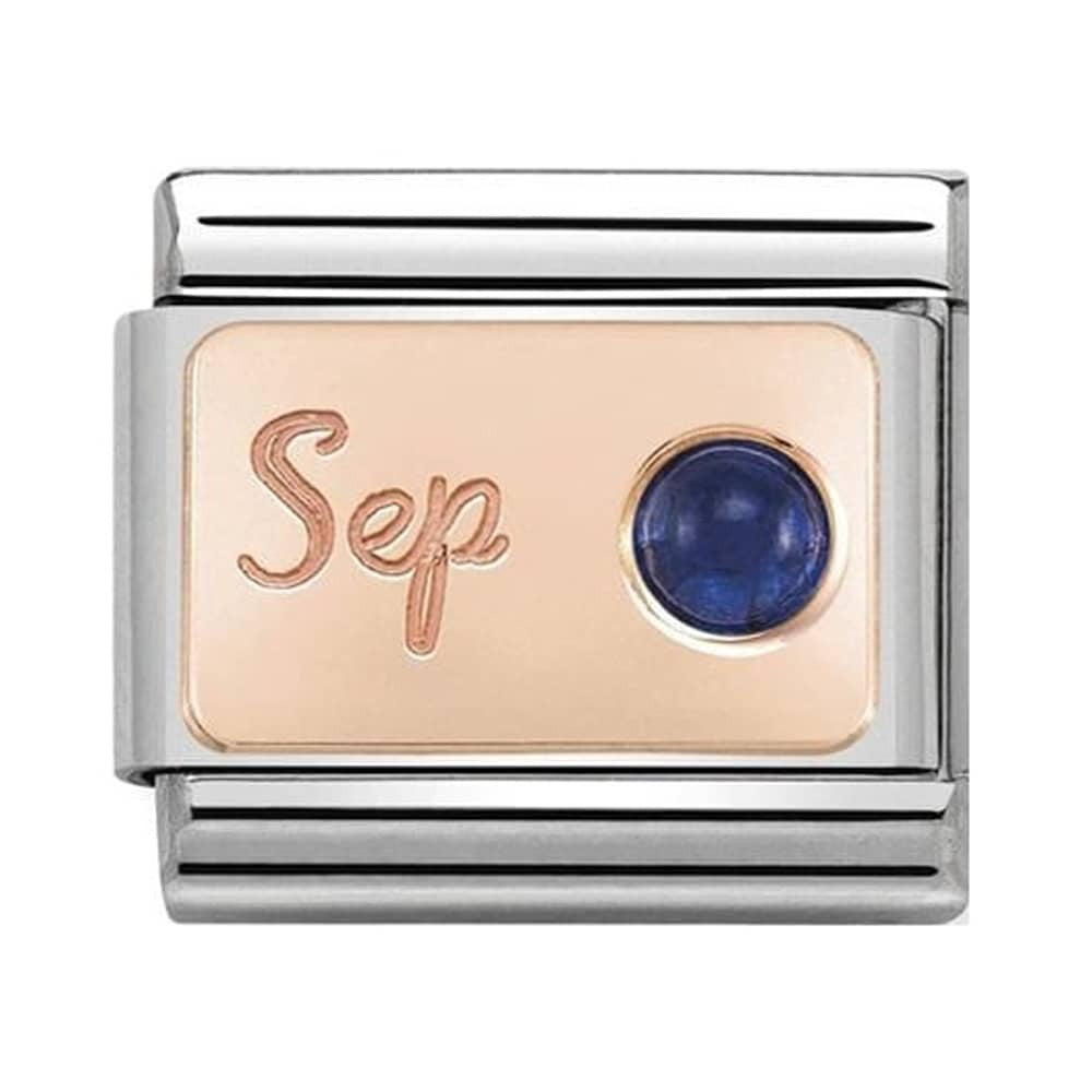 Nomination Classic Rose Gold September Sapphire Charm