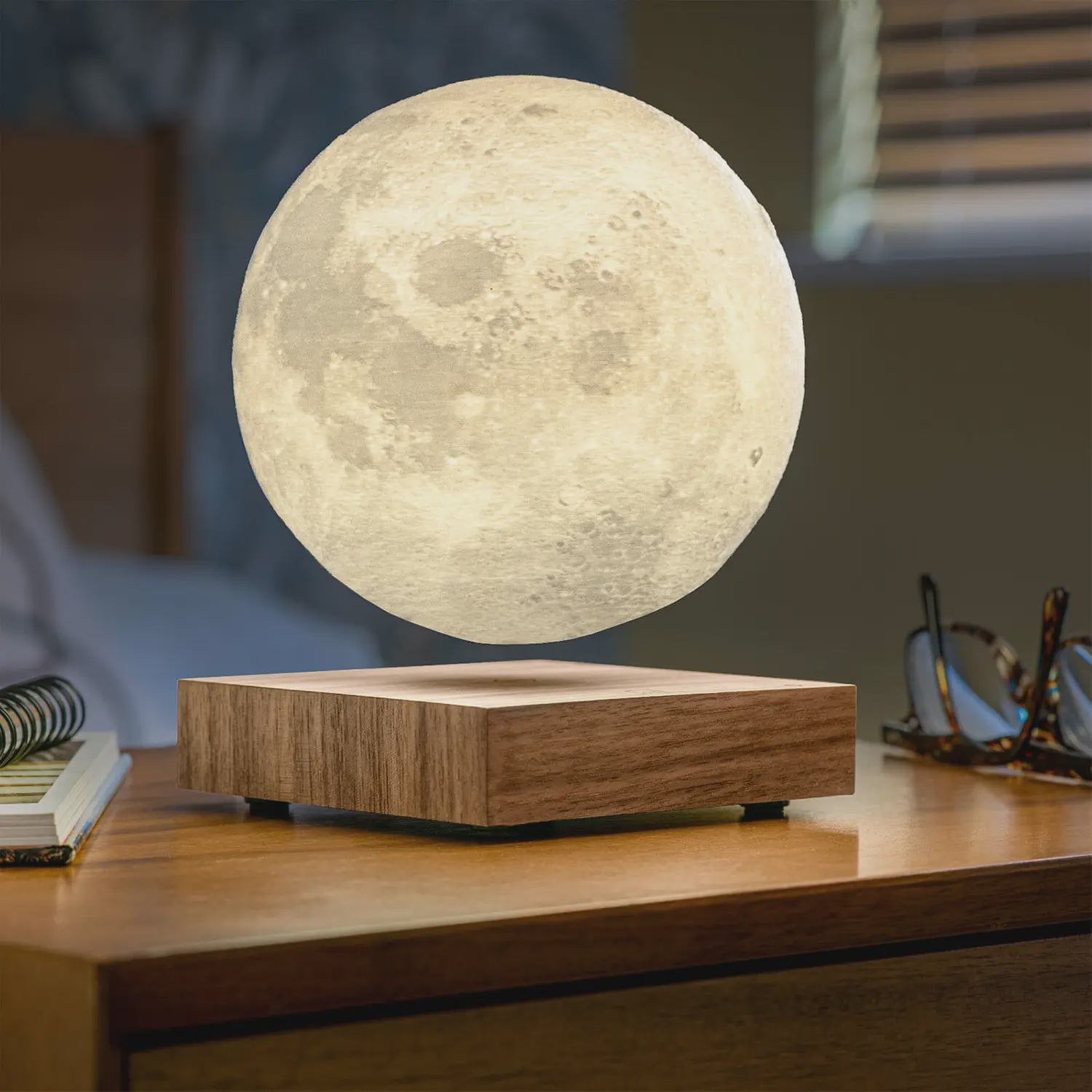 Smart Moon Lamp Walnut