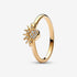 Pandora Celestial Sparkling Sun Ring 14ct Gold Plated