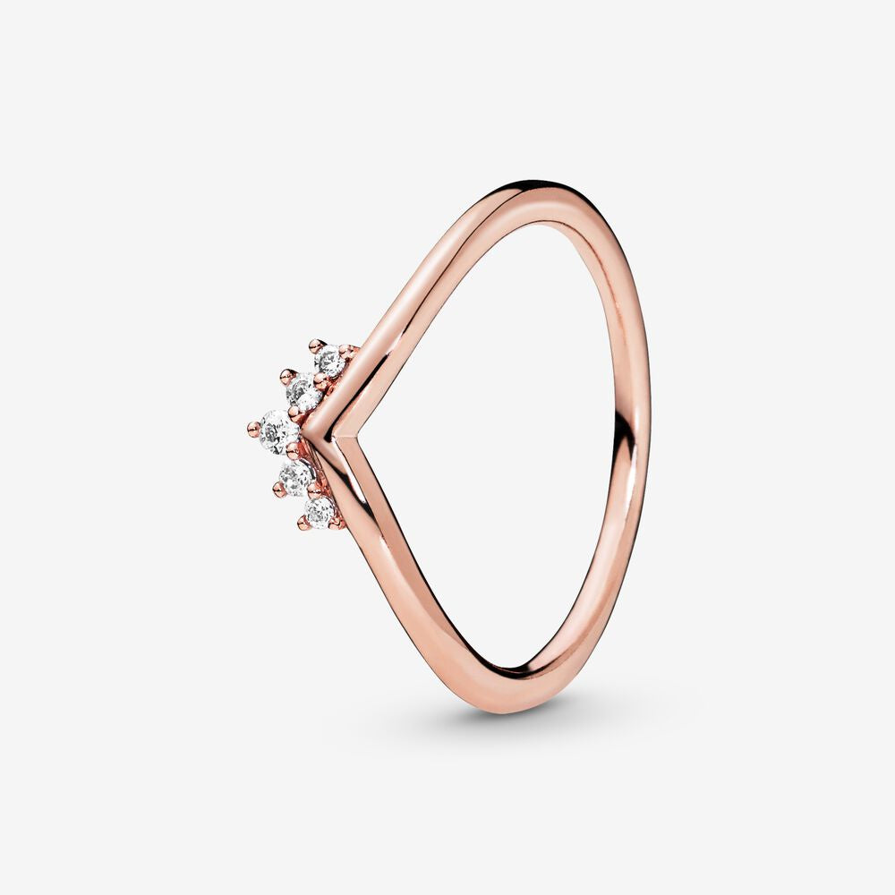 Pandora Rose Tiara Wishbone Ring