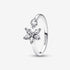 Pandora Sparkling Herbarium Cluster Open Ring