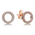 Pandora Rose Sparkling Circle Stud Earrings 280585CZ