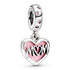 Pandora Mum Script Heart Dangle Charm 798887C01