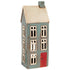 Village Tall Dark Grey House Tealight