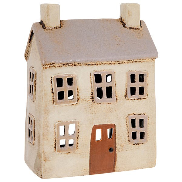 Village Large Light  Grey House Tealight