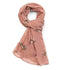 Bees Scarf Dusky Pink