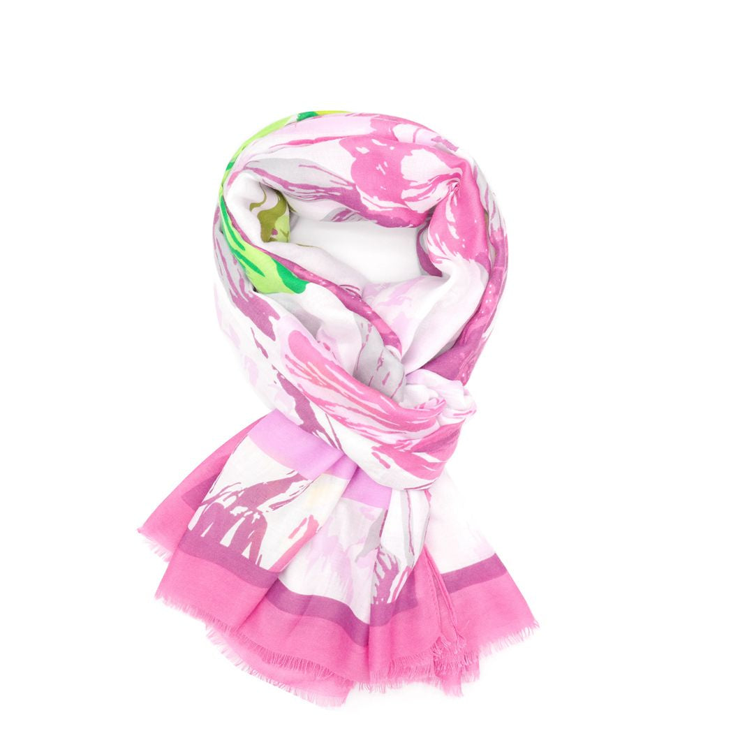 Tulip Bloom Scarf Pink