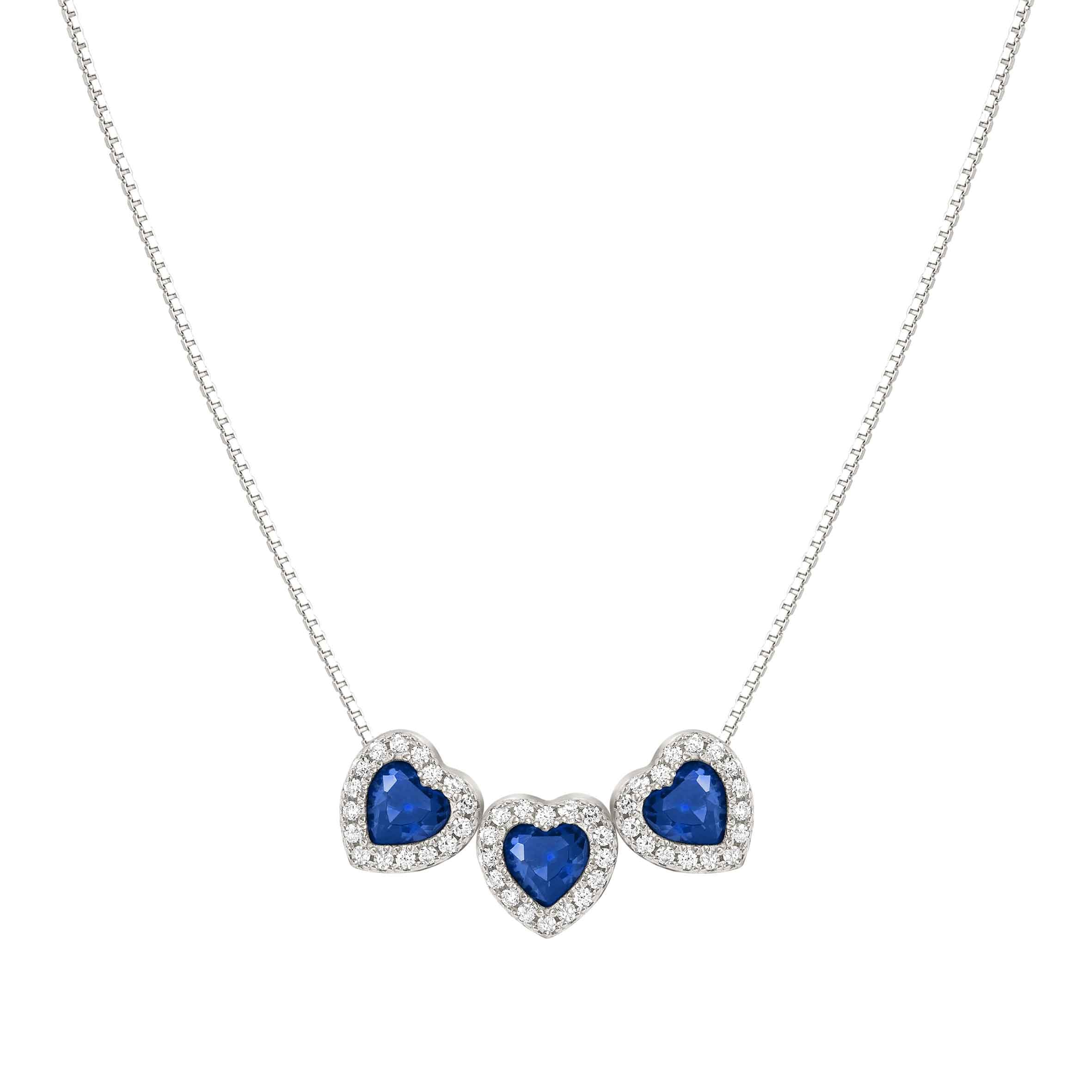 Nomination AllMyLove Blue Three Heart Necklace