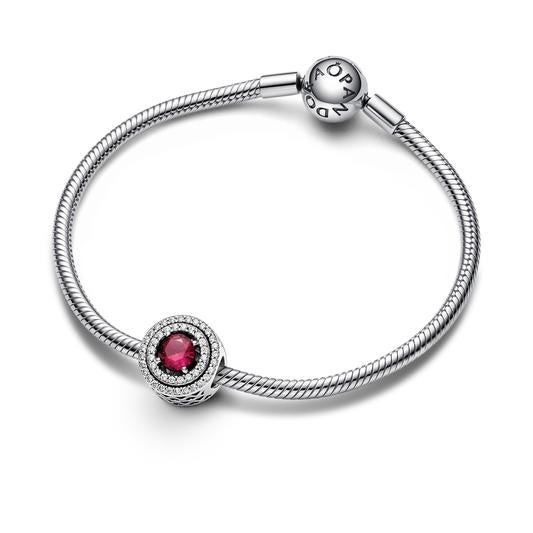 Pandora Red Sparkling Levelled Round Charm