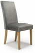 Hopkirk Studded Grey Velvet Dining Chair