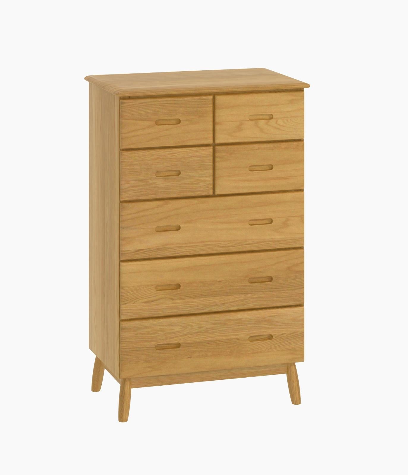 Norway Oak 4 Over 3 Tall Bedroom Chest