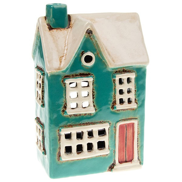 Village Pottery Country House Tealight Teal