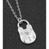 Love Locks Silver Plated Traditional Lock Necklace