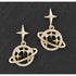 Celestial Planet Stars Gold Plated Earrings