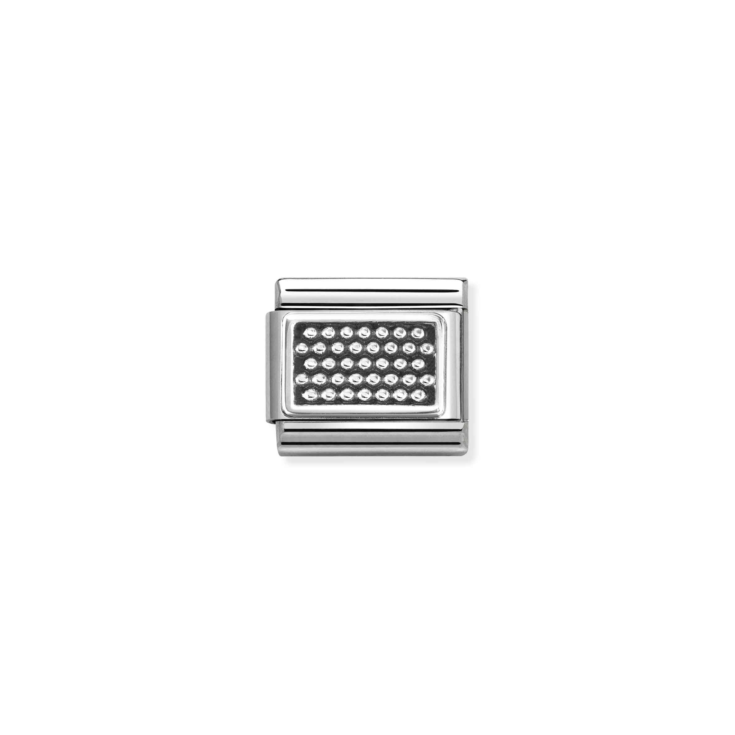 Nomination Silver Striped Dots Charm
