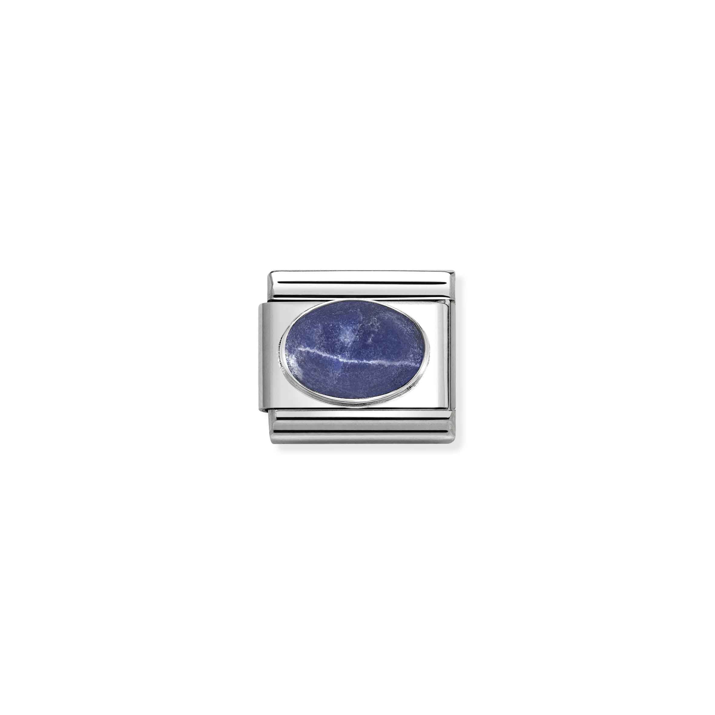 Nomination Silver Sodalite Matt Charm