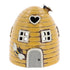 Village Pottery Beehive Dome Yellow House Tealight