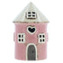 Village Pottery Pink Round Heart House Mini Tealight