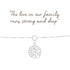 Mantra Family Tree Bracelet | Sterling Silver
