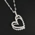 Bubbles Double Heart Silver Plated Necklace