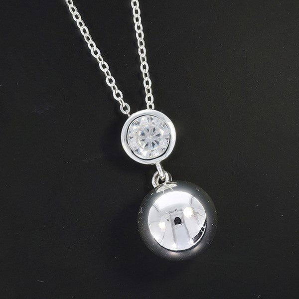 Bubbles Contempary Silver Plated Necklace