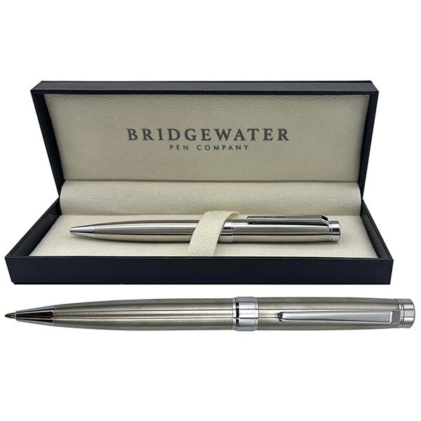 Bridgewater Galway Brushed Chrome & Chrome Trim Ball Pen