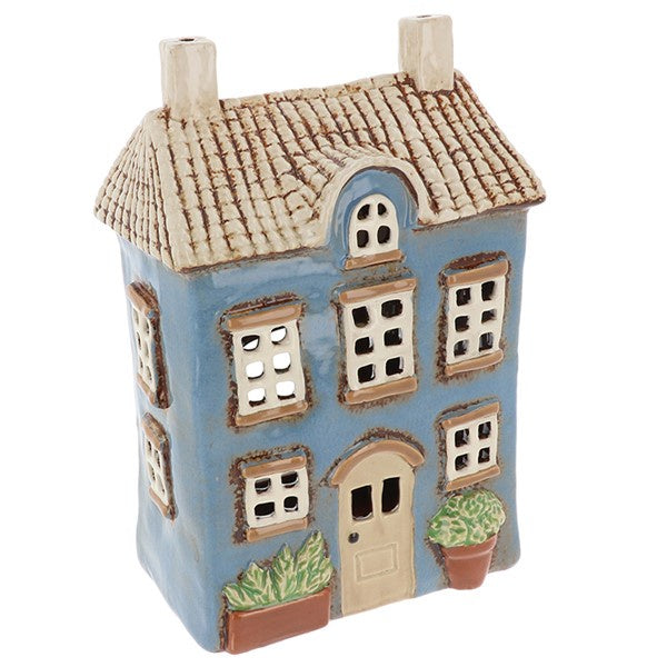 Village Pottery Garden House Blue