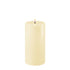 Cream LED 3D Real Flame Pillar Candle 7.5cm x 15cm