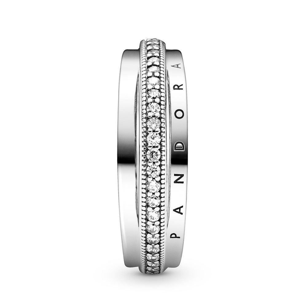 Pandora Triple Pave Band Ring