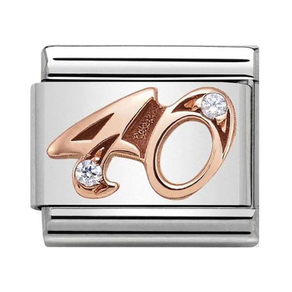 Nomination Classic Rose Gold Numbers 40 Charm