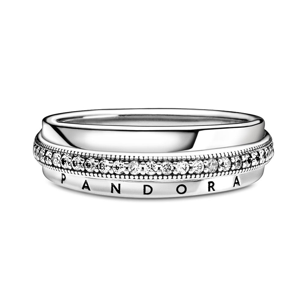 Pandora Triple Pave Band Ring