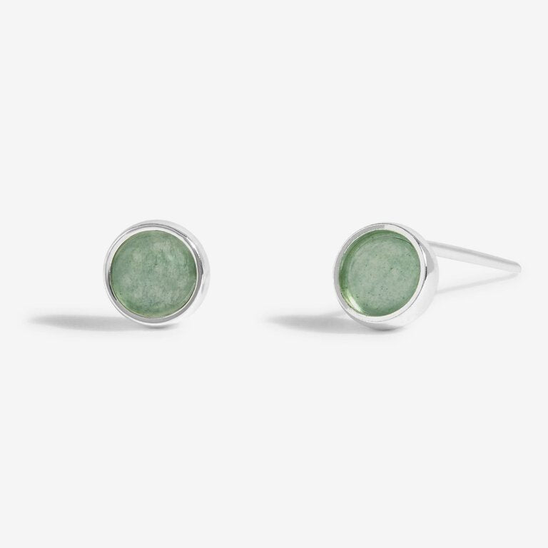 Joma August Aventurine Birthstone Boxed Earrings