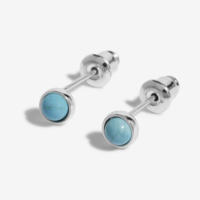 Joma December Turquoise Birthstone Boxed Earrings