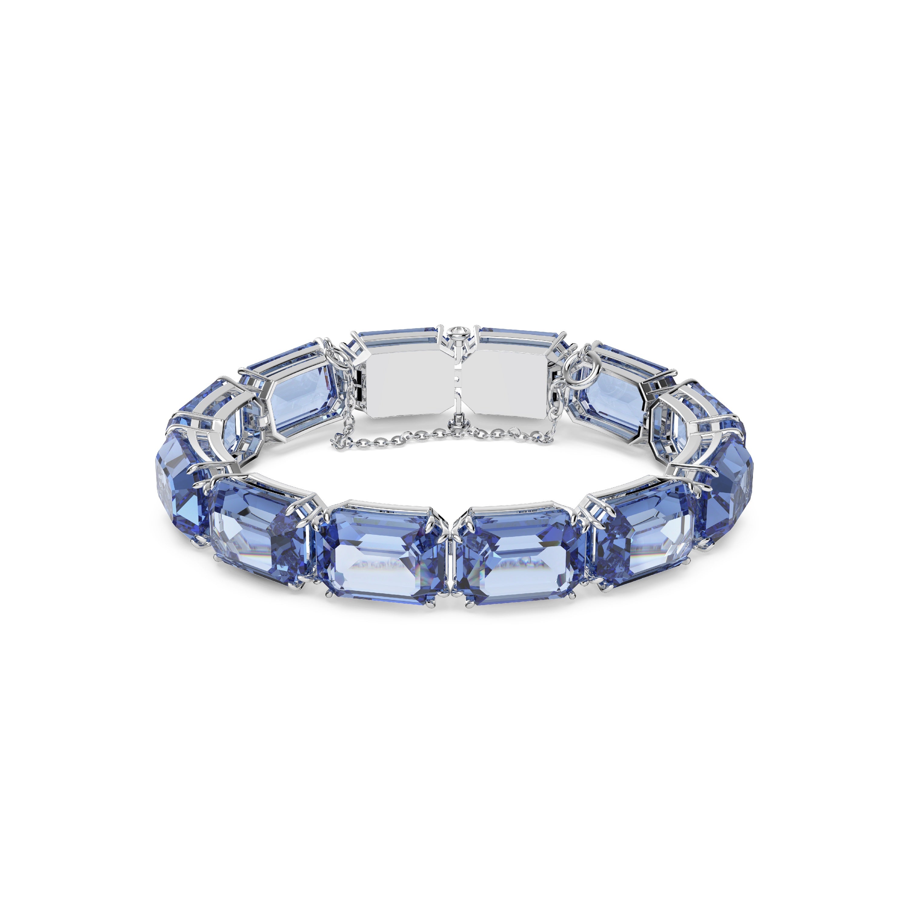 Swarovski Millenia Blue Octagon Cut Rhodium  Bracelet