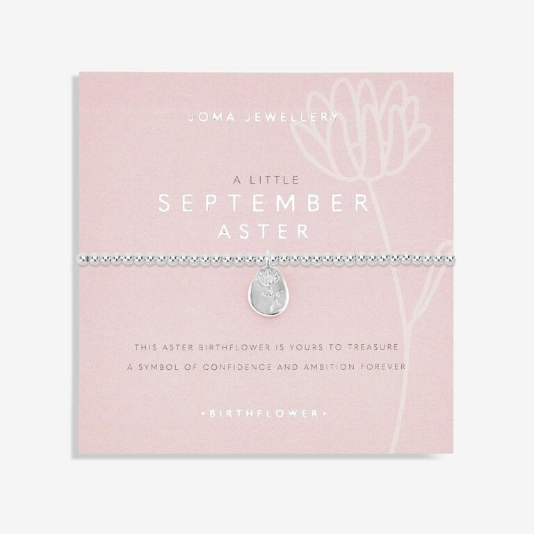 Joma Birthflower A Little September Aster Bracelet