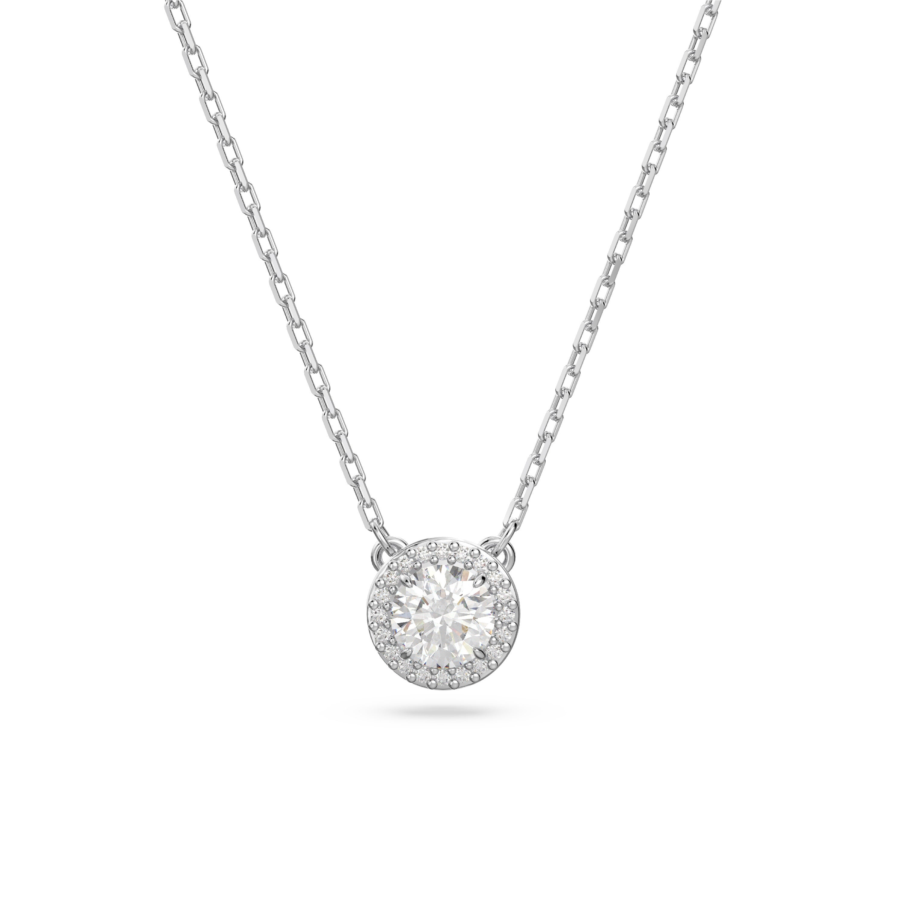 Swarovski Constella Rhodium Pave Necklace