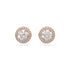 Swarovski Constella Rose Tone Pave Earrings