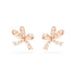 Swarovski Volta Rose Tone White Earrings