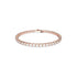 Swarovski Matrix Tennis Rose Tone White Bracelet