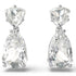 Swarovski Mesmera Rhodium Mixed Cuts Drop Earrings