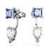 Swarovski Mesmera Rhodium Blue Detatachable Earring Jackets