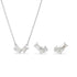 Swarovski Mesmera Rhodium Mixed Cuts Necklace & Earring Set