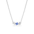 Swarovski Mesmera Rhodium Blue Necklace