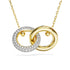 Swarovski Dextera Gold Tone Interlocking Necklace